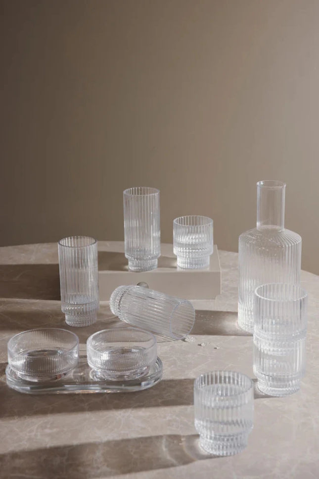 York Collection Tapas Set in Soda Lime Glass - hospitality