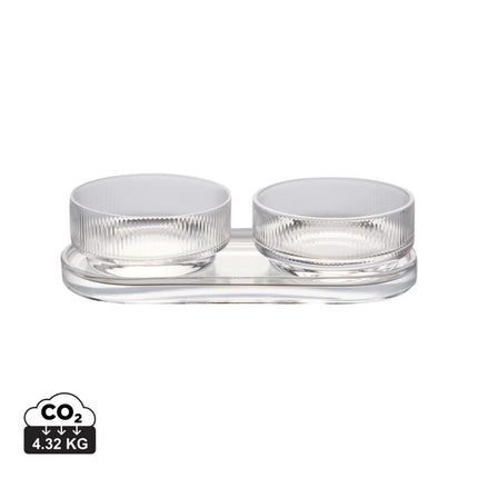 York Collection Tapas Set in Soda Lime Glass - hospitality