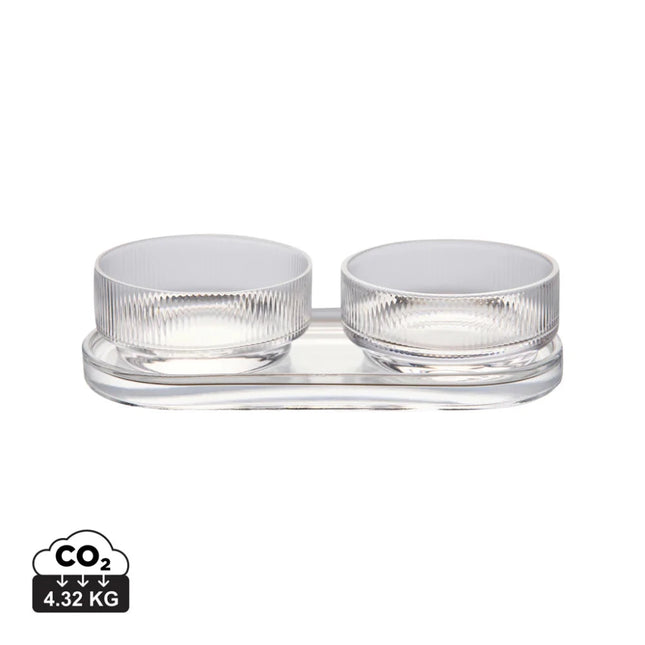 York Collection Tapas Set in Soda Lime Glass - hospitality