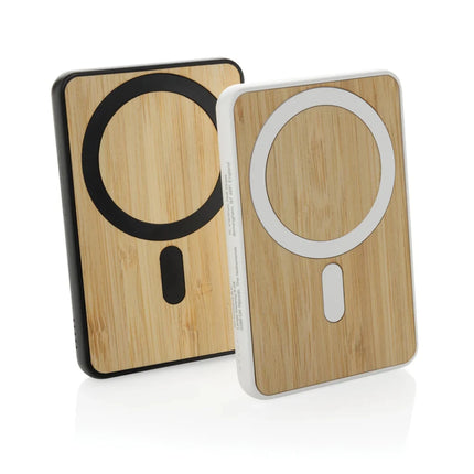 Zen RCS rplastic 5000 mah 5W magnetic bamboo powerbank - hospitality