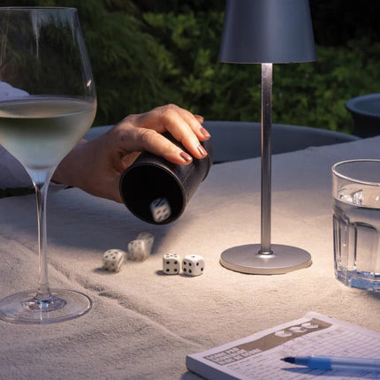 Zenic RCS recycled plastic USB re-chargable table lamp - hospitality