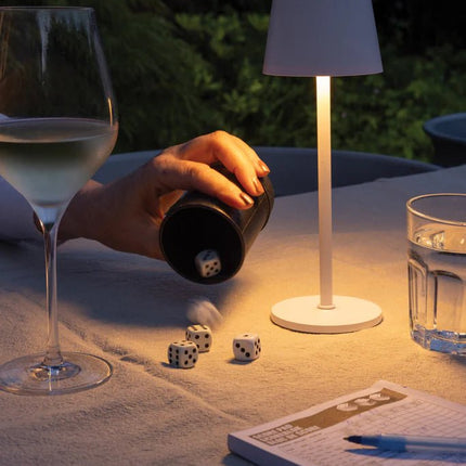 Zenic RCS recycled plastic USB re-chargable table lamp - hospitality