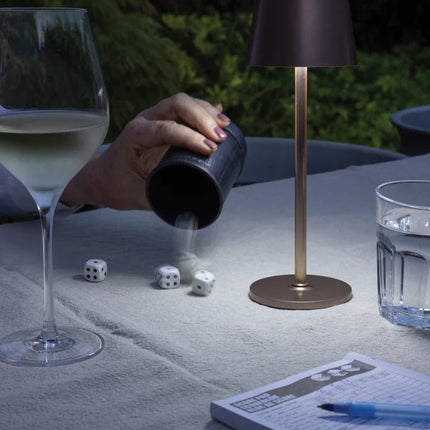 Zenic RCS recycled plastic USB re-chargable table lamp - hospitality