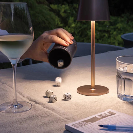 Zenic RCS recycled plastic USB re-chargable table lamp - hospitality