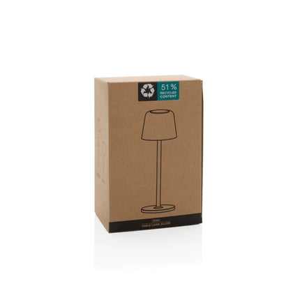Zenic RCS recycled plastic USB re-chargable table lamp - hospitality