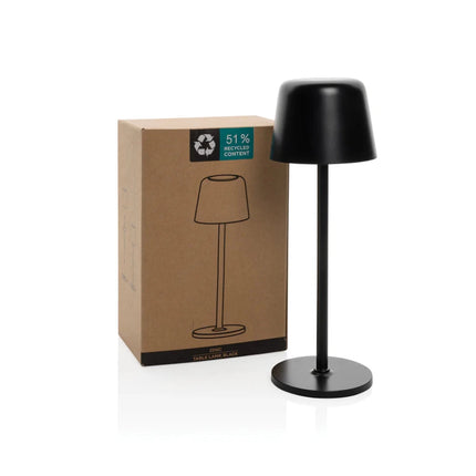 Zenic RCS recycled plastic USB re-chargable table lamp - hospitality