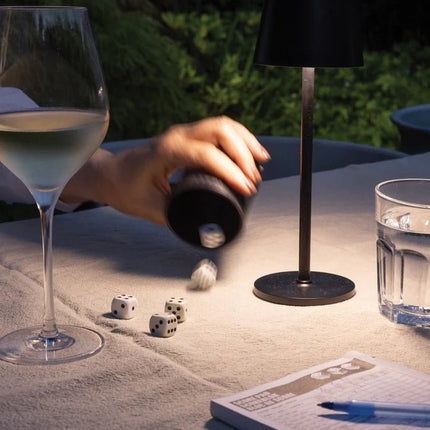 Zenic RCS recycled plastic USB re-chargable table lamp - hospitality