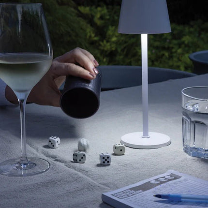 Zenic RCS recycled plastic USB re-chargable table lamp - hospitality