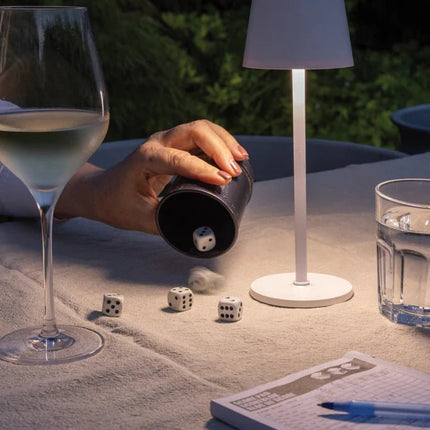 Zenic RCS recycled plastic USB re-chargable table lamp - hospitality