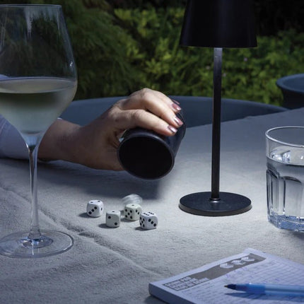 Zenic RCS recycled plastic USB re-chargable table lamp - hospitality