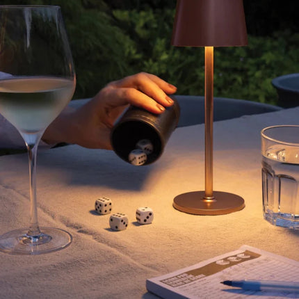 Zenic RCS recycled plastic USB re-chargable table lamp - hospitality