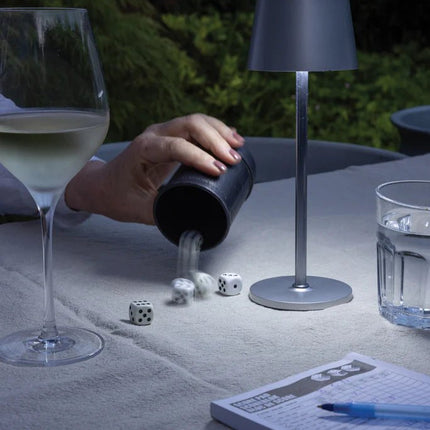 Zenic RCS recycled plastic USB re-chargable table lamp - hospitality